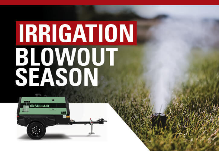 Irrigation blowout season graphic